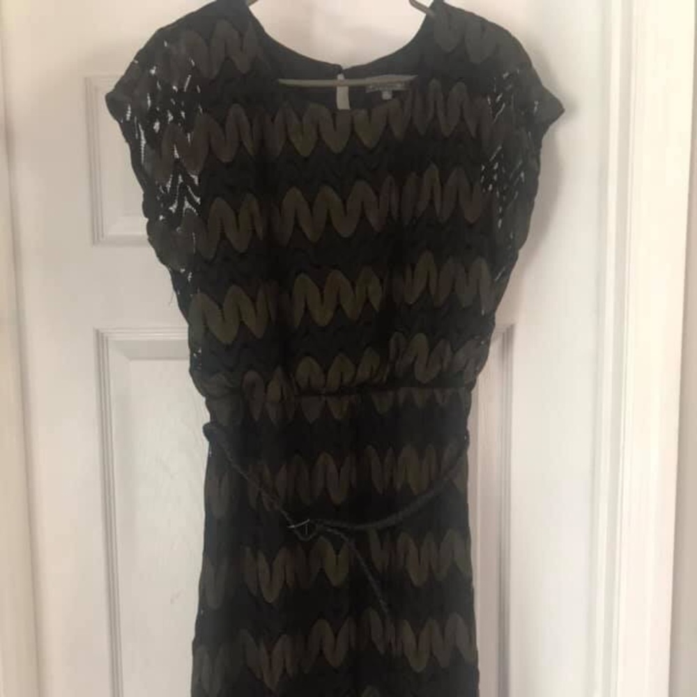 Black and green chevron